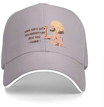 Basecap Khabib Nurmagomedov Wenn Gott mit dir ist, kann Dich niemand Schlagen Mütze Baseballmütze Hip Hop Junge Kindermütze Damen