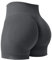 ZAAYO Damen Sport Shorts 5 Gym Shorts Booty Scrunch High Wasit Sporthose Kurz Leggings Workout Shorts Push Up Radlershorts Fitness Dunkelgrau L
