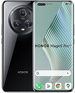 HONOR Magic5 Pro 5G 12GB 512GB, Snapdragon 8 Gen 2, 6.81 pollici OLED 120Hz, 50MP+50MP+50MP, Dual Sim, NFC, nero (ricondizionato)