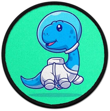 Copytec Patch Space Dino Kinder Brontosaurus Dinosaurier Astronaut #44121