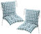 Yahbrra 2 Stück Stuhlkissen mit Rückenteil Sitz, Rückenkissen mit Bänder Niedriglehner Auflage Polsterauflage Gartenstuhl 40X80cm Abnehmbarem Rückenlehne Auflage ( Color : A , Size : 40*80CM(2 pieces)