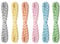 6 Faisceaux x 10 Mètres Ruban de Papier Ficelle de Papier Multicolore Cordon de Papier de Couleur Cordon de Papier Décoratif pour Emballage Cadeau Décor de Fête de Festival (April)