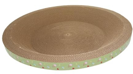 perfk Katzenkratzbrett, Katzenkratzbrett, Schüssel, Haustierbedarf, Ruhe, Schlafen, Loungebett aus Karton, Katzenschlafbett für Hauskatzen, 53 cm x 8.5 cm
