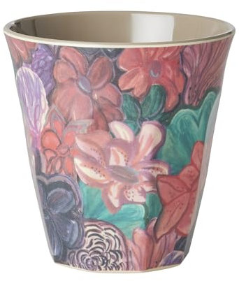 Rice Trinkbecher Melaminbecher aus 100% Melamin Waldblumen Forest Flower Print Medium