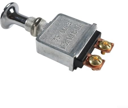 Interrupteur poussoir à tirette robuste, 75 A 6-28 V CC 75 A 2 positions Interrupteur marche/arrêt Pièce de rechange pour bateau de camping-car