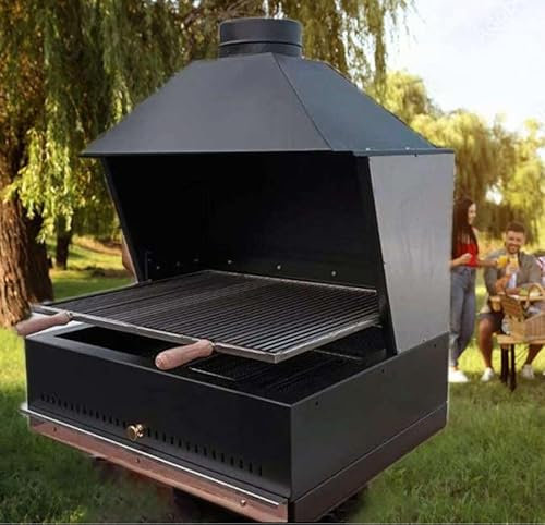 Barbecue 80x65 con cappa con Graticola