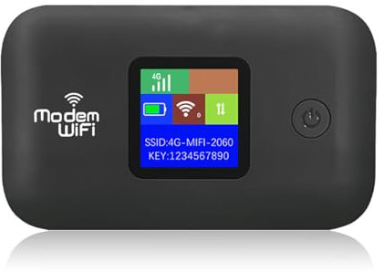 Mobiler 4G-LTE-Hotspot, Tragbarer Reise-Router mit 300 Mbit/s und SIM-Kartensteckplatz, Unterstützt 10-Benutzer-Freigabe, Taschennetzwerkgerät für Europa, Afrika, Südostasien,