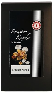 Schrader | Brauner Kandis | Kandiszucker mit Karamellgeschmack | 750 g