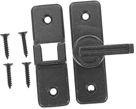 jojofuny 90 Loquet de porte serrures et loquets de porte moustiquaire serrures de porte d'armoire fenêtre poigneeporte door lock serrure à crochet de porte serrure de porte de grange Grey