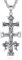 EUDORA Harmony Ball Kette Caravaca Kreuz Ketten für Damen Herren Sterling Silber S925,Jesus Kreuz Kruzifix Halskette Caravaca Anhänger Amulett Schmuck Religion Geschenk für Frauen Herren, 22+2