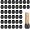 Chair Leg Caps, 40Pcs Silicone Chair Leg Floor Protectors, Chair Leg Protectors with Wrapped Felt, Furniture Leg Caps Covers for 12-16mm Round Legs, Anti-Slip Chair Feet Caps for Tables, Chairs
