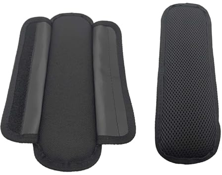Black Universal Shoulder Strap Pads | Replacement Shoulder Pad, Air Cushion, Shoulder Relief Pad