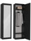 BDW Duo-Garderobe mit Spiegel, Moderner Kleiderschrank, Multifunktional für Flur, Schlafzimmer, Kinderzimmer 180x50x35(T) ! (Schwarz)
