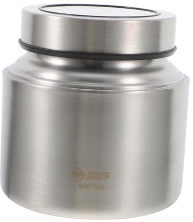 Garneck Teedose Aus Edelstahl Besteck BH-gürtel Tasche Schlüsselanhänger Cool Mit Kapuze Stütze Tasse Pad Trinken Versiegelter Behälter Platz Kühlung Gothic Wärmer Silver Rostfreier Stahl