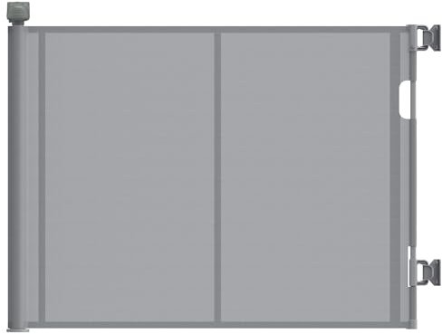 Luvore Puerta Seguridad Bebé Extensibles, 140cm Barrera Seguridad Niños Escalera Retráctil para Escaleras, Pasillos, Interiores y Exteriores Gris