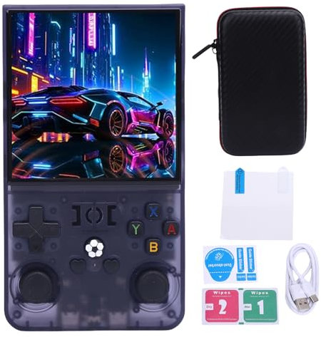 R36MAX Retro Handheld Game Console, 4 Zoll 720x720 Bildschirm, Unterstützt 30 Emulatoren, Tragbare Open -Source -Linux -System -Videospielkonsole, 4000mah