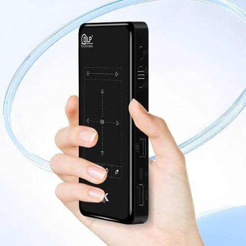 OBA Proiettore DLP Tascabile P09-II, 4K Ultra HD, Android 9.0, Amlogic T972, WiFi Dual Band 2.4G/5G, Batteria 4000mAh, Correzione Trapezoidale, Touch Panel