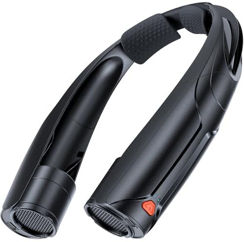 Svintora Rechargeable portable neck fan, 6 adjustable wind speeds, 360° neck cooling design, a must-have for summer [Outdoor/Hiking/Camping/Travel]