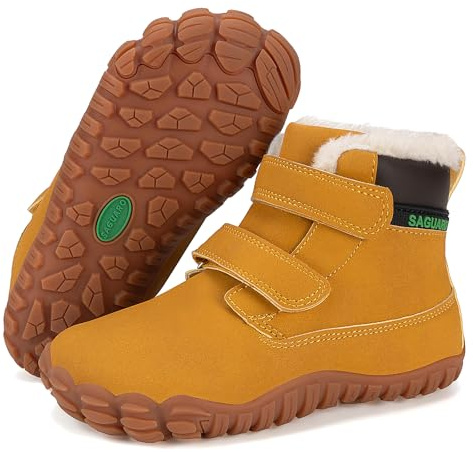 SAGUARO Enfant Barefoot Shoes Bottes de Neige avec Doublure Chaude, 24-36
