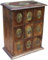 GURU SHOP Schubfachschränkchen, Apothekerschränkchen, Schmuck Schränkchen - Modell 6, Braun, 34x28x16 cm, Dosen, Boxen & Schatullen