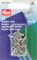 Prym 263846 Federhaken und Augen MS 3 silberfarbig, Silber