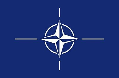 Autoaufkleber Sticker Fahne NATO Flagge Aufkleber
