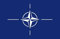 Autoaufkleber Sticker Fahne NATO Flagge Aufkleber
