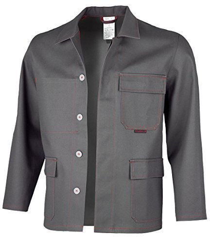 Qualitex - Schweißerschutz-Arbeitsjacke ROBUST SW, DUNKELGRAU, 64