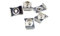 wellenshop 10 Stück Druckknopf (10x Druckknopf für Scheibenrahmen 3/4, Silber, Messing)