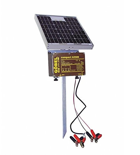 Göbel Weidezaungerät Solargerät Compact S 2510 bis 30km Zaunlänge 2,00J 12V ohne Akku