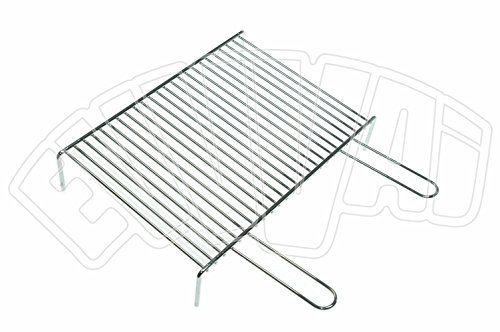 GRATICOLA TONDINO CM 50X35 CON PIEDI GRIGLIA PER BARBECUE ARROSTO GRILL FUOCO