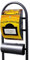 Banjado® Stand Briefkasten in Hammerschlag-Optik in Größe 150x47x22cm mit Motiv WT historischer Postkasten - Briefkasten mit Standfuß/Postkasten freistehend als Standbriefkasten mit Zeitungsfach