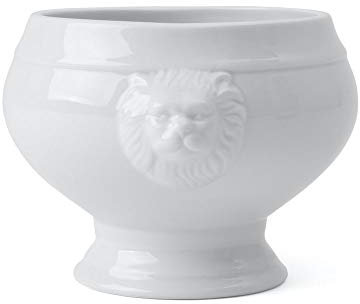 Holst Porzellan/Germany LK 075 Sopera cabeza de león 1,0 l, blanco, 13 x 13 x 11 cm