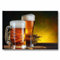 Quadri L&C ITALIA Bier – Modernes Bild gerahmt 70 x 50 cm Leinwand drucken Beer Hopfen Gläsern Moderne Möbel Lounge Bar Restaurant Haus Küche Wall Art Lieferungen Canvas Home