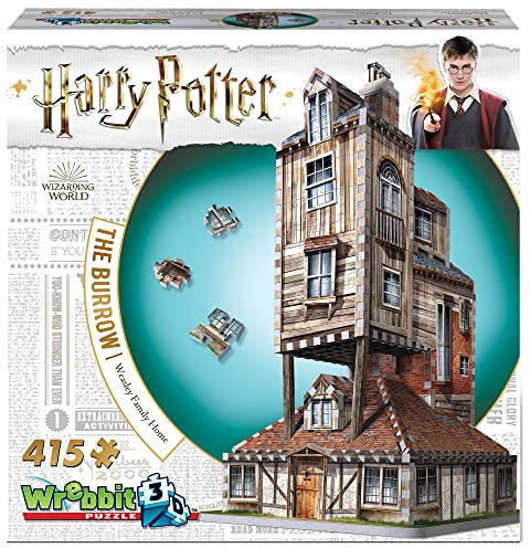 Wrebbit3D , Harry Potter: The Burrow - The Weasley's Family Home (415pc) , 3D Puzzle , Ages 14+