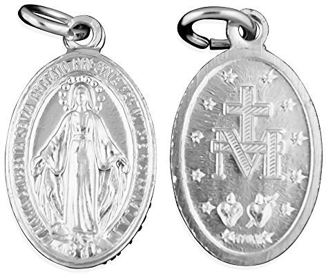 Medaillen, Aluminium, 10 Stück, silber, 24 mm