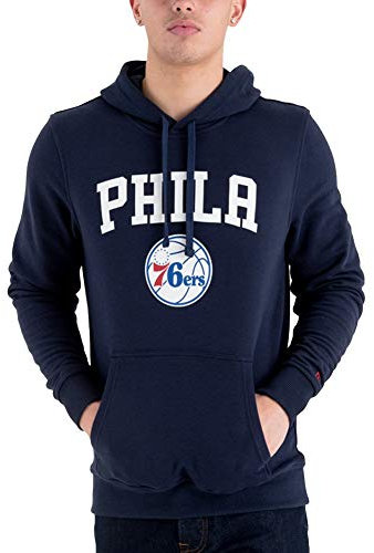 New Era - NBA Philadelphia 76ers Team Logo Hoodie - Blau Größe S, Farbe Blau