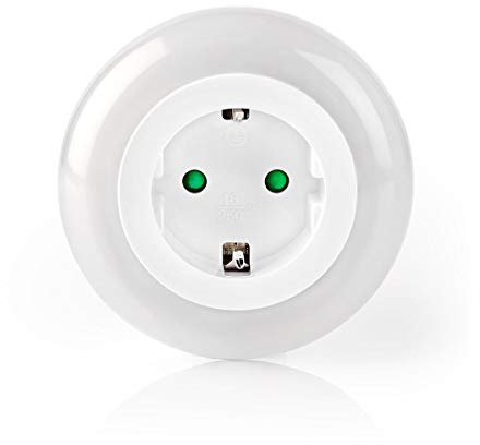 Nedis Nachtlicht Steckdose Bewegungsmelder 10lm LED | Nedis Nachtlicht mit Steckdose - 10 lm - Orientierungslicht - Nachtlampe Dimmbar