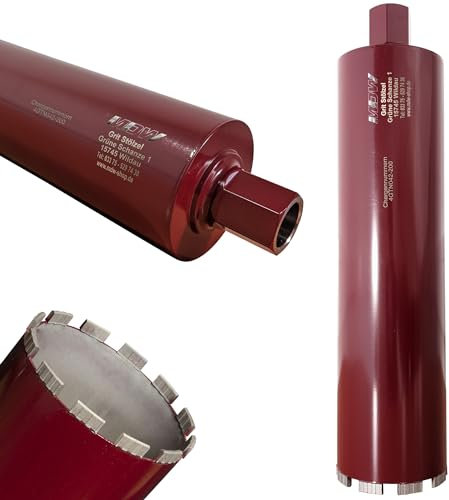 Diamant Bohrkrone Ø 42-200 mm NL 400 mm Typ Turbo Dach Laser für Stahlbeton