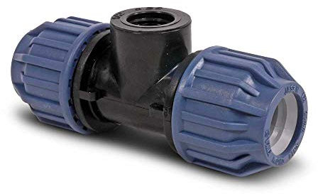 Jason PP T-Stück 90° PP 32 mm x 3/4'' x 32 mm 16 bar/Bewässerung/Gartenbewässerung