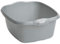 Plastic 39cm Rectangular Washing Up Bowl Kitchen Basin Mixing Sink Bowls Tidy Organizers (Silver/Grey)