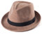 Strohhut Fedora-Hut für Herren, Trilby-Hut, Sonnenhut, Panamahut, Wolle, 04 Camel, Größe: 57 cm, passend für 55,9 cm – 57,8 cm, MEDIUM