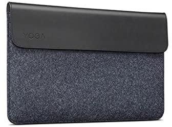 Lenovo Yoga Sleeve for 14 Inch Notebooks and Detachable Laptops – Leather and Wool Felt, Black