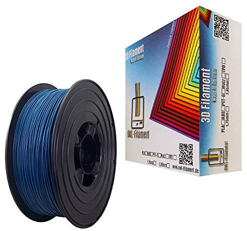 OWL-Filament 3D-Drucker PET-G 1,75mm 1kg Spule Rolle (Blau)