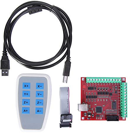 USB MACH3 100Khz Motion Controller Karte, Jog Handler + USB-Kabel + CD + Verbindungskabel für CNC-Gravur