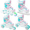 RAVEN 4in1 Inline Skates Triskates Rollschuhe Schlittschuhe Inliner für Kinder Mädchen verstellbar (Lia Mint, 34-37 (21,5cm-24cm))