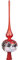 Impuls Christbaumspitze Glas 35cm mit Winterlandschaft mundgeblasen handbemalt Weihnachtsbaumspitze rot
