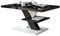 Viosimc Table Basse Noir et Blanc Moderne - Table de Salon avec Étagère et Plateau Noir Brillant - Design Élégant et Contemporain (Noir - Blanc)