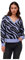 Vila Damen Viril Feami Mix V-neck L/S Knit Top Noos Pullover, Pale Iris/Pattern:with Black,L