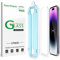 amFilm 2 Pack OneTouch Glass Screen Protector Compatible for iPhone 14 Pro 6.1 Inch